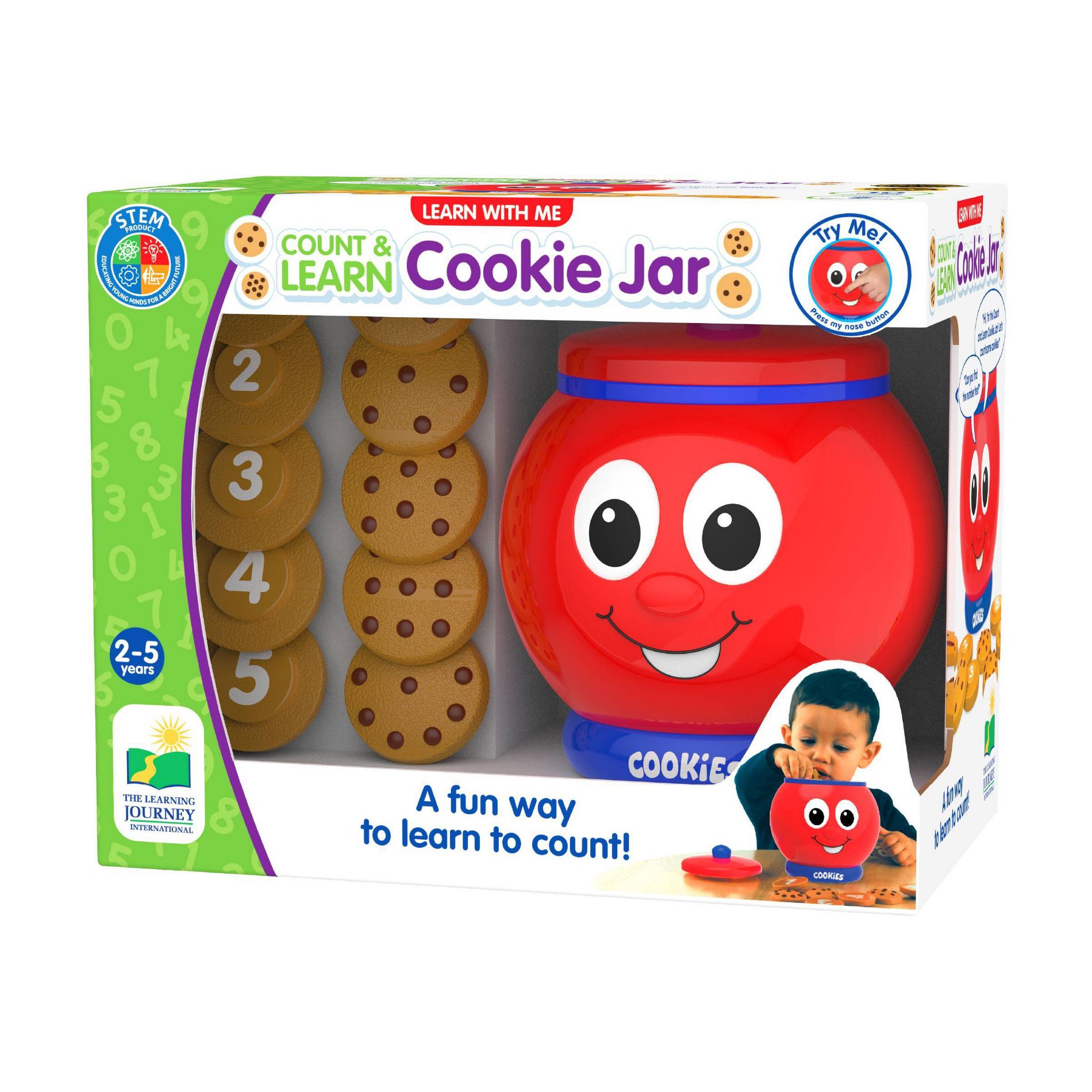 The Learning Journey International Learn with Me - Count & Learn Cookie Jar Electronic Board Game