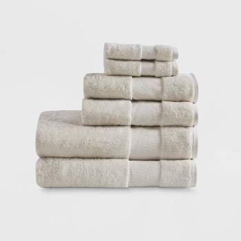 Turkish 100% Cotton 6pc Absorbent Ultra Soft Bath Towel Set