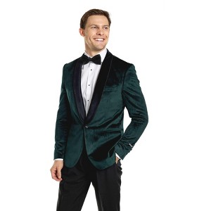 OppoSuits Deluxe Men's Blazer - Velvet Dinner Jackets - 1 of 4