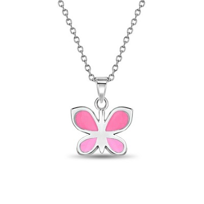 Girls' The Perfect Butterfly Sterling Silver Necklace - In Season Jewelry
