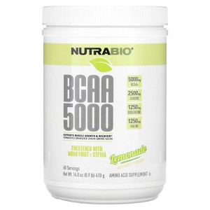 NutraBio BCAA 5000, Lemonade, 0.9 lb 14.8 oz (418 g) - 1 of 4