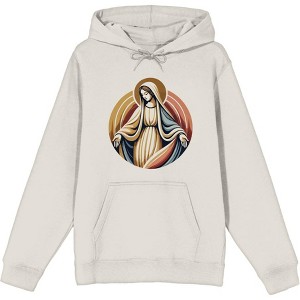 Virgin Mary  Adult Long Sleeve Hoodie - 1 of 3