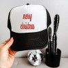 Simply Sage Market Embroidered Merry Christmas Bold Cursive  Foam Trucker Hat - 3 of 3