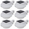 vidaXL Outdoor Solar Lamp Set 6 pcs Fence Light Gutter Light White - 2 of 4