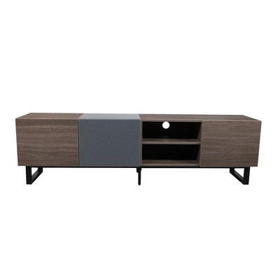 NicBex TV Stands for 80 inch TV,Entertainment Center with 3 Cabinets and Open Shelves ,TV Console for Living Room, Bedroom, Home