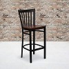 Flash Furniture School House Back Metal Restaurant Barstool - 2 of 4