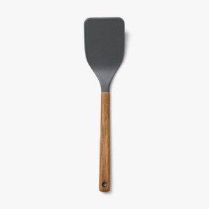 Acacia Wood/Nylon Solid Turner Gray - Figmint™: Kitchen Utensil, Hand Wash, 12.99" Length, Cooking Spatula - 1 of 3