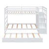 NicBex Twin Over Twin Bunk Bed with Trundle and Storage Drawers,Loft Bed with Ladder and Converts to 3 Beds,Noise Reduced Bunk Beds for Bedroom - 4 of 4