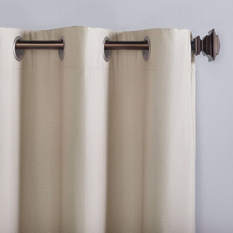 Lindstrom Textured Draft Shield Fleece Insulated Energy Saving Grommet Top Room Darkening Curtain Panel - No. 918, 2 of 7
