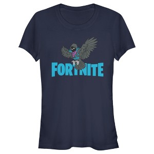 Juniors Womens Fortnite Raven Logo T-Shirt - 1 of 4