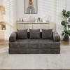 Comfy Convertible Folding Mattress Couch, Floor Sofa Lounge with Armrest â€ - 3 of 4