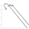 Black Bow Jewelry 1.75mm Rhodium Plated Sterling Silver Adjustable Cable Chain Necklace - 2 of 4