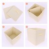 REGALWOVEN Collapsible Fabric Storage Bin with Handle for Organizing Clothes Books 2 Pcs - image 3 of 4