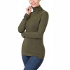 Women's Luxe Rayon Turtleneck Top - ZENANA - 2 of 3