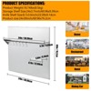 Stainless Steel Range Backsplash with Shelf, Wall Mount Kitchen Back Panel with Knife Rack, Range Hood Wall Shield with Pre-Drilled Holes - 3 of 4
