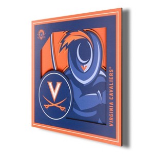 NCAA Virginia Cavaliers 3D Logo Series Wall Art - 12"x12" - 1 of 4