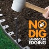 Dimex EasyFlex 3000-40C 40-Foot Smooth Top No-Dig Lawn and Garden Bed Flexible Plastic Edging Kit with 12 Stakes and 2 Connectors, Black - 3 of 4