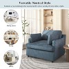 NicBex Polyester Oversized Accent Chair,Upholstered Living Room Chairs with Mid-Height Backrest,Modern Arm Chair,Accent Chairs for Living Room - 4 of 4