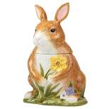 3D Easter Garden Bunny Cookie Jar - Certified International