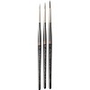 da Vinci MINIATURE MAESTRO Miniature Brushes, Natural Kolinsky Red Sable, All Paint Types, Pointed, Series 70, Assorted, 3 Brush Set in Wooden Stand - 2 of 4
