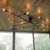 13" x 26" x 9" 8-Light Electodyte Pendant Black - Warehouse Of Tiffany: Modern Edison Bulb, Metal Fixture - 2 of 4