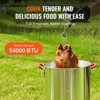 VEVOR Turkey Deep Fryer, 30-qt Turkey & 10-qt Fish Steamer Cooker Set, Outdoor Aluminum Seafood Frying Pot, 54,000 BTU Burner Propane Gas Boiler - 4 of 4