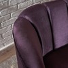 27.5'' Upholstered Leather Club Chair with Walnut Birch Legs, and Solid Construction - 3 of 4