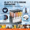VEVOR Commercial Beverage Dispenser, 4 Tanks 10 L / 10.6 QT Per Tank Juice Dispenser, 430W Stainless Steel Ice Tea Drink Machine - 4 of 4