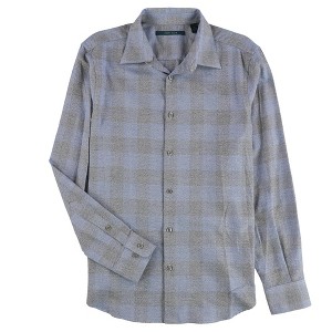 Perry Ellis Mens Plaid Button Up Shirt - 1 of 2
