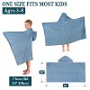 PAVILIA Coral Fleece Hooded Towel For Kids Toddler, After Shower Wrap for Beach Pool Swimming, Boys Girls 3-8 Years - 2 of 4