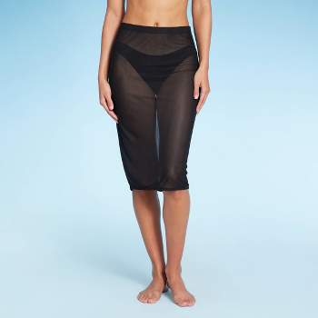 Swim 365 Women's Plus Size Taslon Cover Up Capri Pant - 14/16