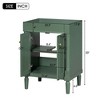 NicBex 23.5" Bathroom Storage Cabinet without Sink, Bathroom Vanity, 2 Cabinet Doors with Two-tier Storage Shelf for Bathroom - 2 of 4