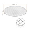 Unique Bargains Stainless Steel Round Cross Wire Barbecue Grill with Legs - 2 of 4