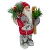 Northlight Standing Nordic Santa with Skis Christmas Figure - 12" - 3 of 4