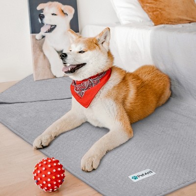 Light Gray XL Waterproof Fleece Dog Blanket