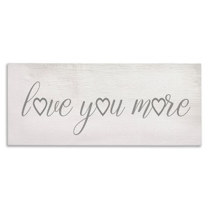 Stupell Industries Love You More Heart Icon, 48" x 20" - 1 of 4