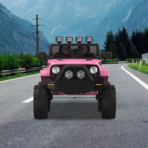 12V 4.5AH Kids Electric Car with 2-Seater, Remote Control, All-Terrain Wheels & Music for Kids 3-8 Years Old - 1 of 4