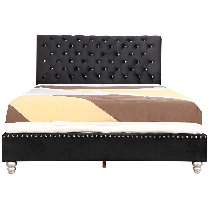 Passion Furniture Maxx Tufted Upholstered King Panel Bed, 2 of 8