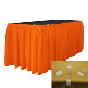 Slickblue Polyester Poplin Table Skirt with L-Clips - 1 of 1