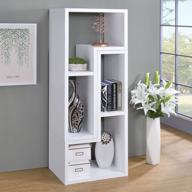 22" Velma 4 Shelf Multipurpose Modular Bookcase TV Stand – Coaster, 4 of 22