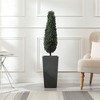 LuxenHome Square Tapered 18.5" H House Planters, Indoor & Outdoor Gray - 3 of 4