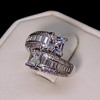 Heather Engagement Statement Ring Womens White Gold Plated Ginger Lyne Collection Size10 - 2 of 4