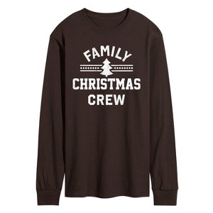 Men's - Instant Message - Family Christmas Crew Long Sleeve Graphic T-Shirt - 1 of 3