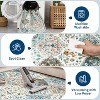 Washable Vintage Floral Rug Non Slip Low Pile Rug Soft Distressed Throw Floor Cover Foldable Indoor Carpet for Living Room Bedroom Playroom Nursery - 4 of 4