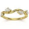 Pompeii3 1/2Ct Marquise Diamond Wedding Vine Stackable Ring in White Yellow or Rose Gold - 4 of 4