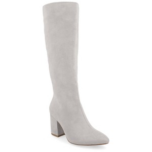 Journee Collection Wide Width Wide Calf Womens Ameylia Tru Comfort Foam Covered Block Heel Pointed Toe Boots - 1 of 4