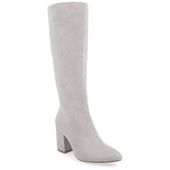 Journee Collection Womens Ameylia Tru Comfort Foam Covered Block Heel Pointed Toe Boots