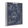 Stupell Industries Vintage Dinosaur Blueprints Dino Fact Framed Giclee Art - 2 of 4