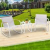 Kozyard 3 Pieces Patio Bistro Set with Gray Breathable Textilence Seating Powder Coated Metal Frame for Garden Poolside Backyard - 2 of 4