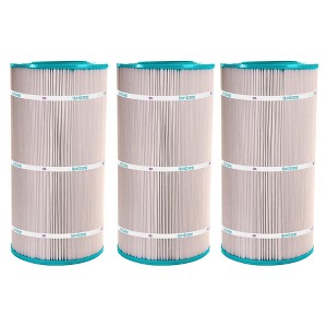 Hurricane 3 Pack HF9699-01 Advanced Pool and Spa Filter Cartridge Replacement for Unicel C-9699, PJ100, Filbur FC-1490, PJB-100, White - 1 of 4